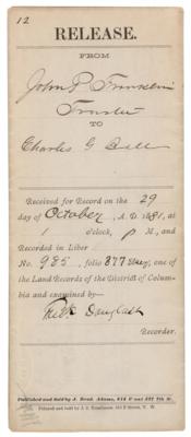 Lot #136 Frederick Douglass Document Signed - Image 1