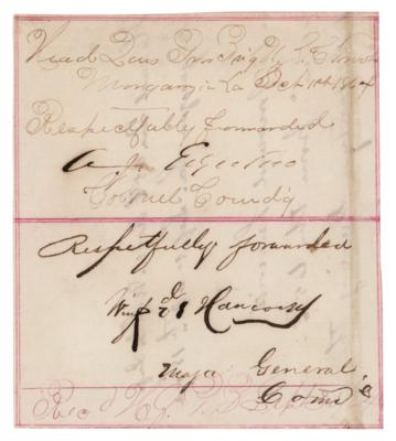 Lot #215 Winfield Scott Hancock War-Dated
