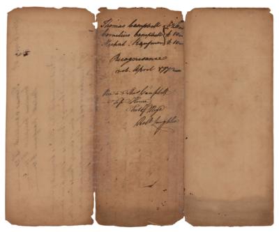 Lot #232 Arthur St. Clair Autograph Document Signed - Image 2