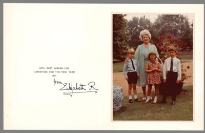 Lot #137 Elizabeth, Queen Mother Signed Christmas