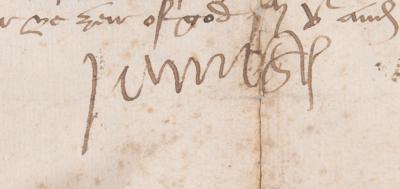 Lot #91 King James V Document Signed - Image 2