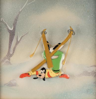 Lot #601 Goofy production cel from The Art of Skiing Production Cel - Image 1