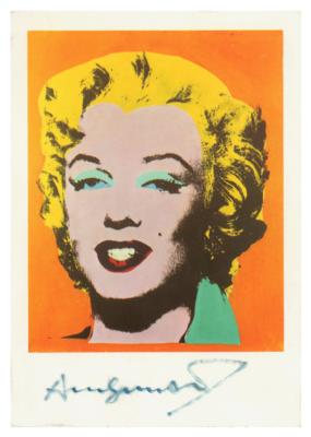 Lot #285 Andy Warhol Signed 'Marilyn Monroe'