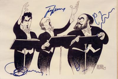 Lot #339 Three Tenors Signed Photograph
