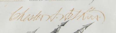 Lot #21 Chester A. Arthur Document Signed as President - Image 3