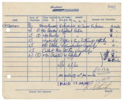 Lot #356 Beatles: Ringo Starr Document Signed