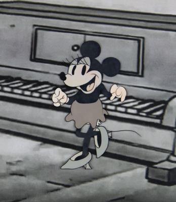 Lot #551 Minnie Mouse color model cel from Puppy Love - Image 1