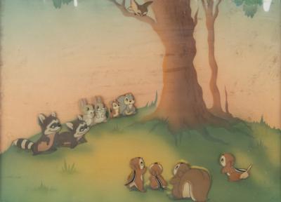 Lot #556 Forest animals production cel from Snow White and the Seven Dwarfs Production Cel - Image 1
