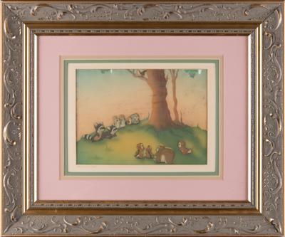 Lot #556 Forest animals production cel from Snow White and the Seven Dwarfs Production Cel - Image 2