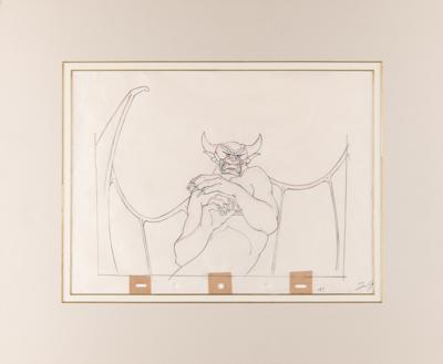 Lot #576 Chernabog production drawing from Fantasia Production Drawing - Image 2