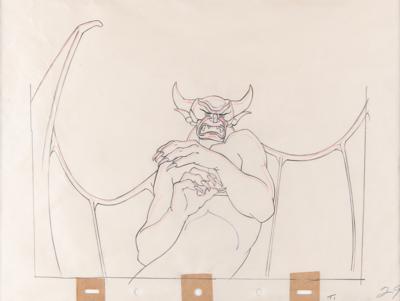 Lot #576 Chernabog production drawing from