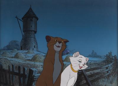 Lot #660 Thomas O'Malley and Duchess production cels and master background from The Aristocats Production Cels and Master Background - Image 1