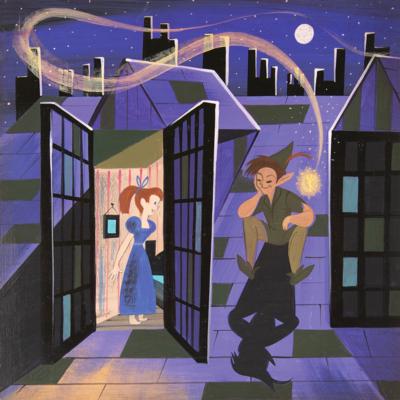 Lot #695 Mary Blair concept painting of Peter Pan,