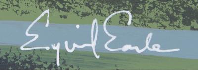 Lot #622 Eyvind Earle concept painting of Lady and Tramp from Lady and the Tramp: Gorgeous original Eyvind Earle panorama from Lady and the Tramp's romantic 'Bella Notte' sequence - Image 2