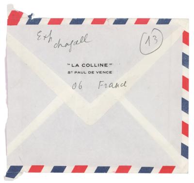 Lot #268 Marc Chagall Autograph Letter Signed: 