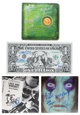 Lot #352 Alice Cooper (4) Signed Items - Albums