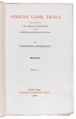 Lot #16 Theodore Roosevelt Signed Limited Edition Book - African Game Trails - Image 5