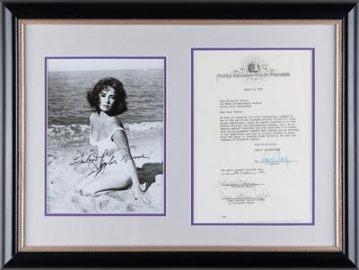 Lot #505 Elizabeth Taylor Document Signed