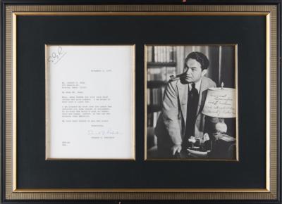Lot #497 Edward G. Robinson Signed Photograph and Typed Letter Signed - Image 1
