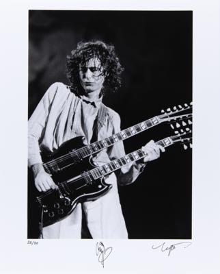 Lot #389 Led Zeppelin: Jimmy Page Signed Limited Edition Photographic Print by Neal Preston - Image 1