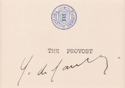 Lot #135 Charles de Gaulle Signature - Image 2