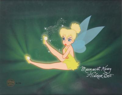 Lot #685 Tinker Bell limited edition hand-painted cel from Peter Pan - Signed by Margaret Kerry Limited Edition Hand-Painted Cel - Image 2