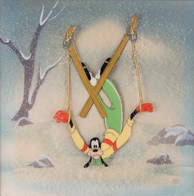 Lot #602 Goofy production cel from The Art of Skiing Production Cel - Image 2