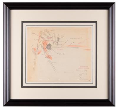 Lot #610 Goofy production cel and matching model color drawing from The Olympic Champ Production Cel and Model Color Drawing - Image 5