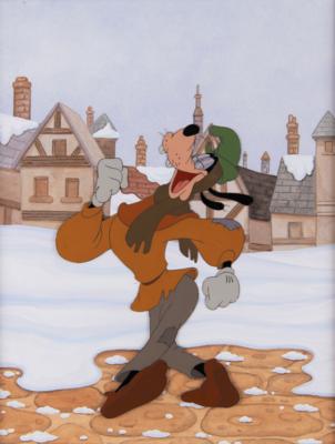 Lot #673 Goofy production model cel from The Prince and the Pauper Production Model Cel - Image 1