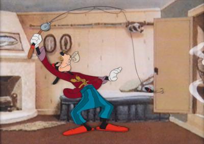 Lot #608 Goofy production cel from How to Fish