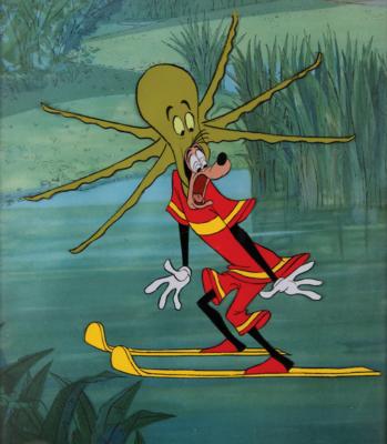 Lot #649 Goofy and Octopus production cel from Aquamania Production Cel - Image 1