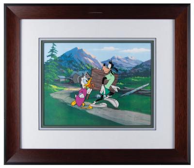 Lot #665 Goofy and Scrooge McDuck production cels from Sport Goofy in Soccermania Production Cels - Image 2