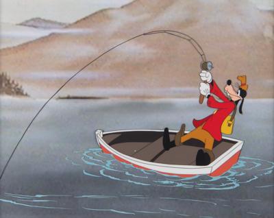Lot #609 Goofy production cel from How to Fish Production Cel - Image 1