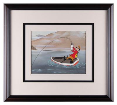 Lot #609 Goofy production cel from How to Fish Production Cel - Image 2