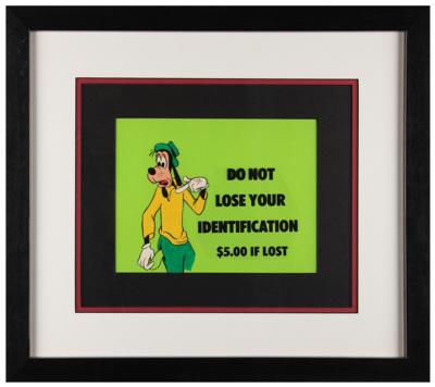 Lot #663 Goofy hand-painted cel from a Disney in-house production for employees - Image 2