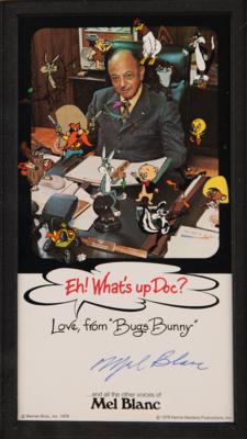 Lot #698 Mel Blanc Signed Photograph with 'Speechless' Lithograph Signed by Noel Blanc - Image 2
