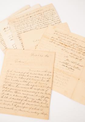 Lot #6 War of 1812: John Quincy Adams and Albert Gallatin Letter Signed with $6 Million European Loan Document Archive - Image 1