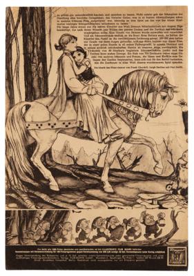 Lot #555 Snow White and the Seven Dwarfs Original German Movie Program - Image 3