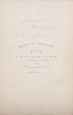 Lot #200 William T. Sherman Signed Brady's Cabinet Photograph - Image 2