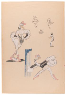 Lot #582 Frank Follmer character concept drawings from Fantasia - Image 2