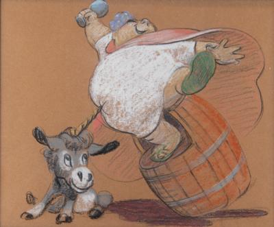 Lot #573 Bacchus and Jacchus concept storyboard painting from Fantasia - Image 1