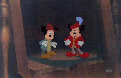 Lot #674 Mickey Mouse production cel from The Prince and the Pauper - Image 1