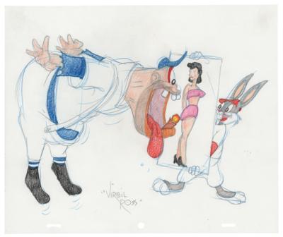 Lot #699 Bugs Bunny and Gas-House Gorilla original