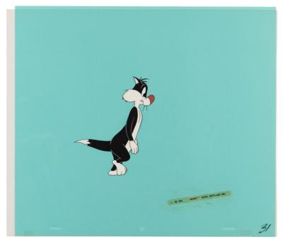 Lot #697 Sylvester production cel from Tweety and the Beanstalk Production Cel - Image 2