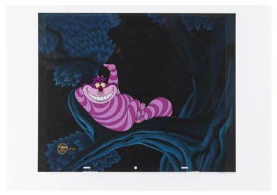 Lot #686 Cheshire Cat limited edition cel from Alice in Wonderland: Long sold-out limited 'Alice in Wonderland – Cheshire Cat' cel from the Golden Age of Animation Series - Image 2