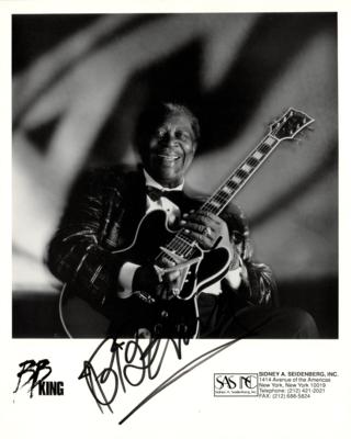 Lot #348 B. B. King Signed Photograph