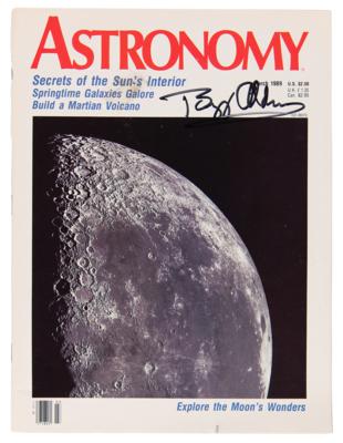 Lot #244 Buzz Aldrin Signed Magazine - Image 1
