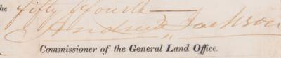 Lot #48 Andrew Jackson Document Signed as President - Image 2