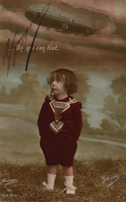 Lot #236 Georges Guynemer Signed Postcard