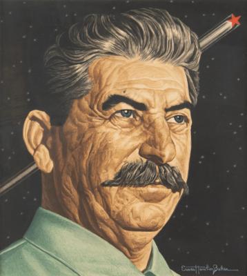 Lot #87 Joseph Stalin: Original Time Magazine Cover Painting by Ernest Hamlin Baker - Image 1